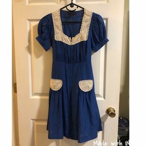 Betsey Johnson rare blue babydoll dress